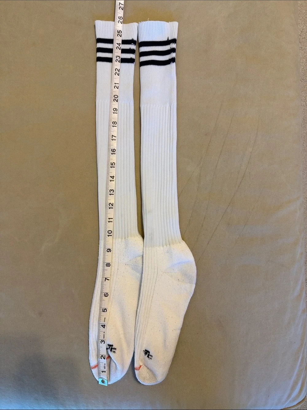 Unisex Soccer Knee-High Socks - Black, White & Blue